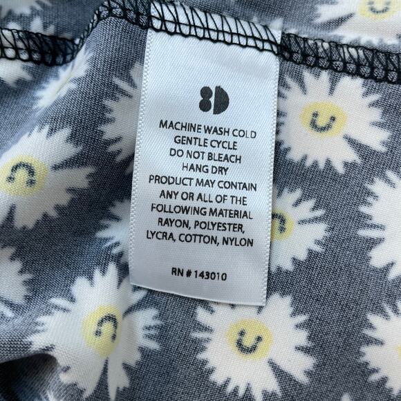 Dot Dot Smile Girls Black Daisy Print Ballerina Short Sleeve Dress Size 2T - Picture 3 of 5